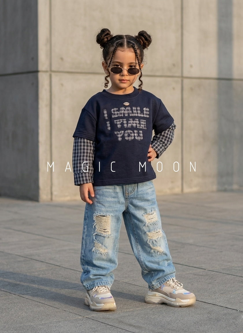 TSS01 Unisex Full Sleeve Oversized T Shirt