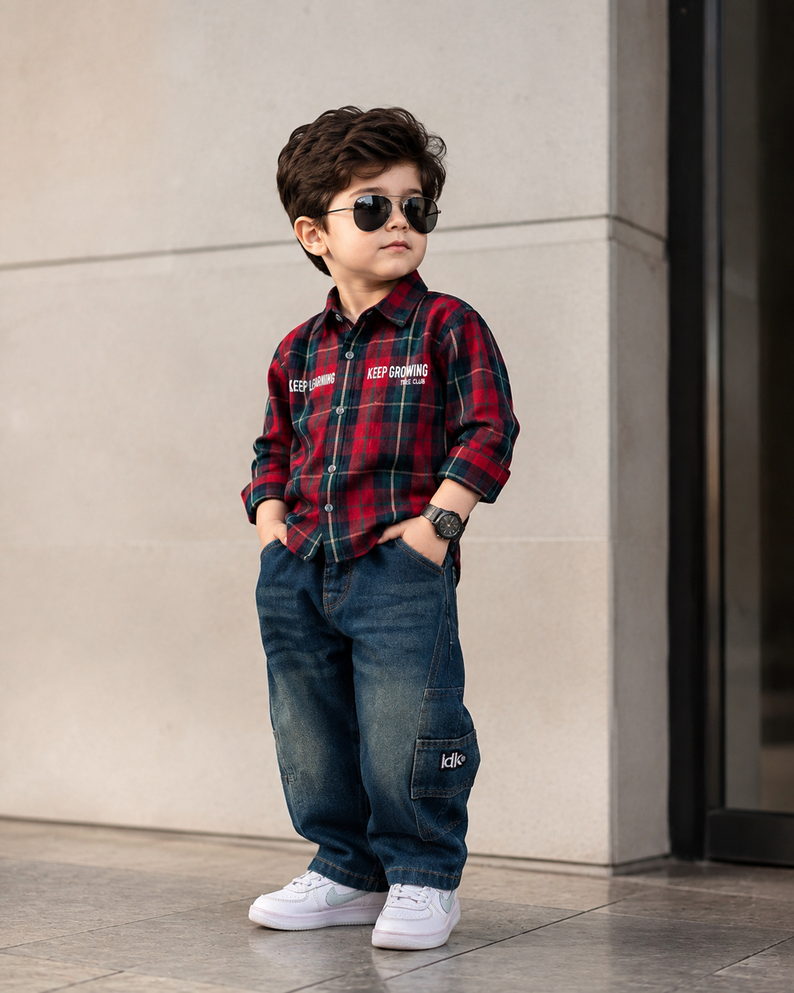 SHTCW02-03 Boys Full Sleeve Oversized Shirt