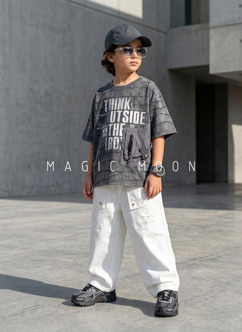 HSB01 Unisex Half Sleeve Oversized T Shirt