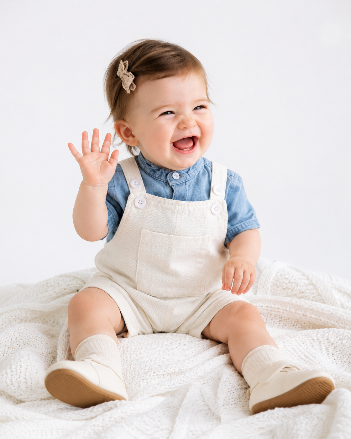NB01 Unisex Half Sleeve Shirt with Dungaree