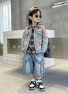 Unisex Full Sleeve Oversized Denim Jacket