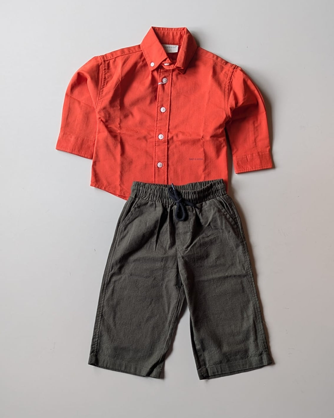 SHDMW01-02 Boys Full Sleeve Oversized Solid Colour Shirt