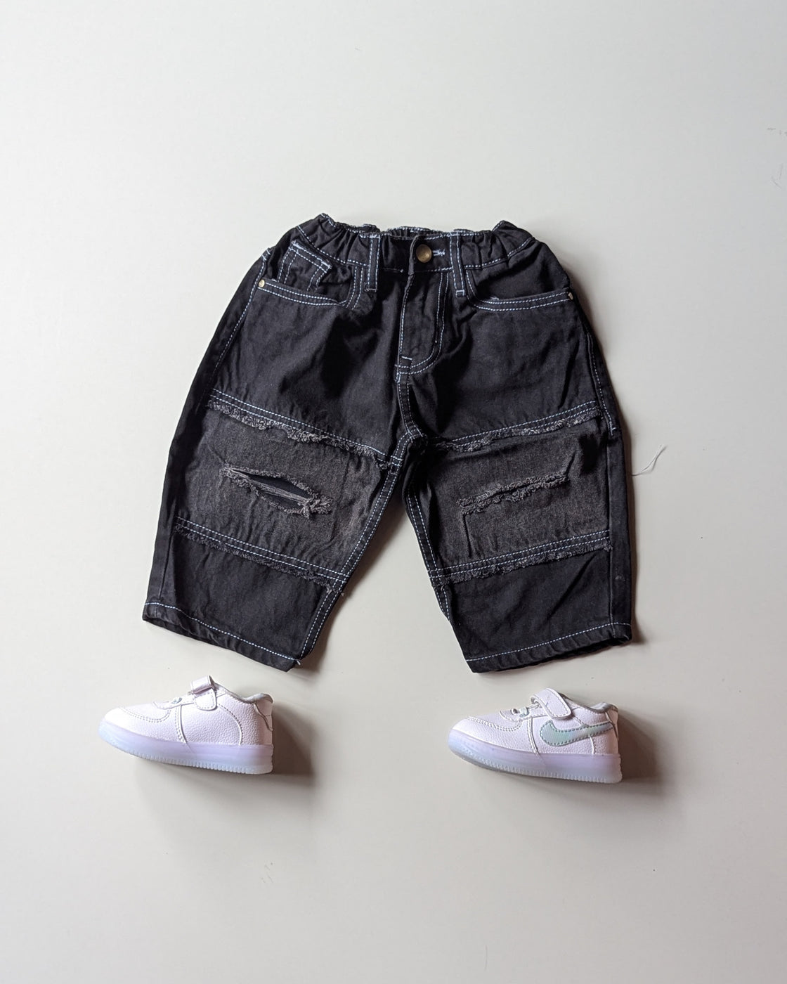 JNS111 Unisex Distressed Baggy Jeans