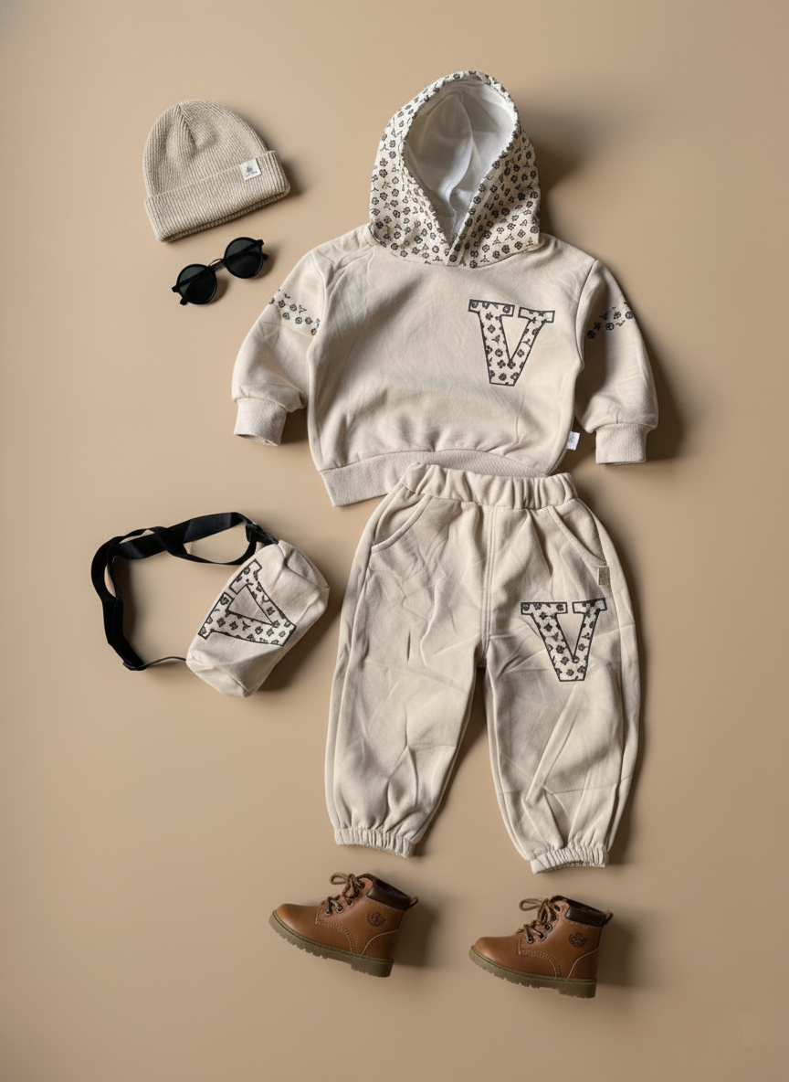 Unisex Full Sleeve Oversized Hooded T Shirt and Pant Set