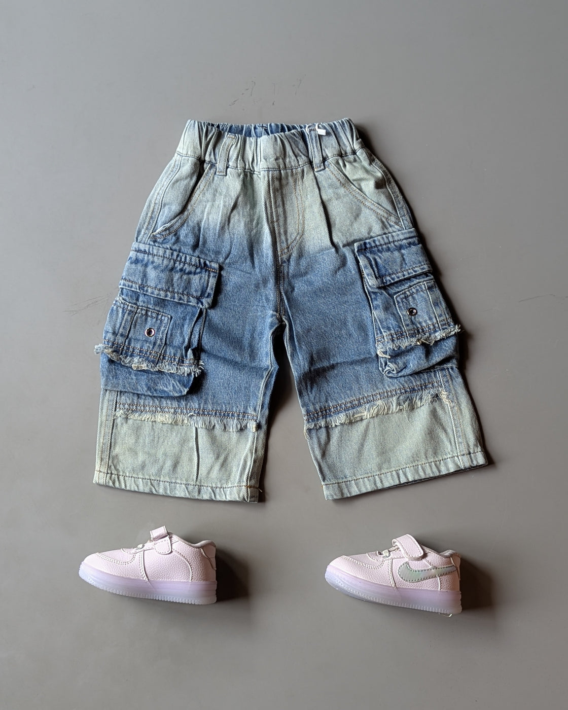 Unisex Double Shaded Super Baggy Jeans