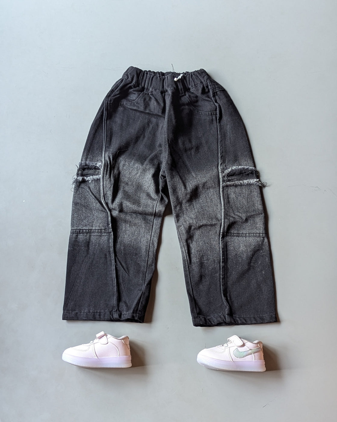 JN1000Unisex Double Shaded Baggy Jeans