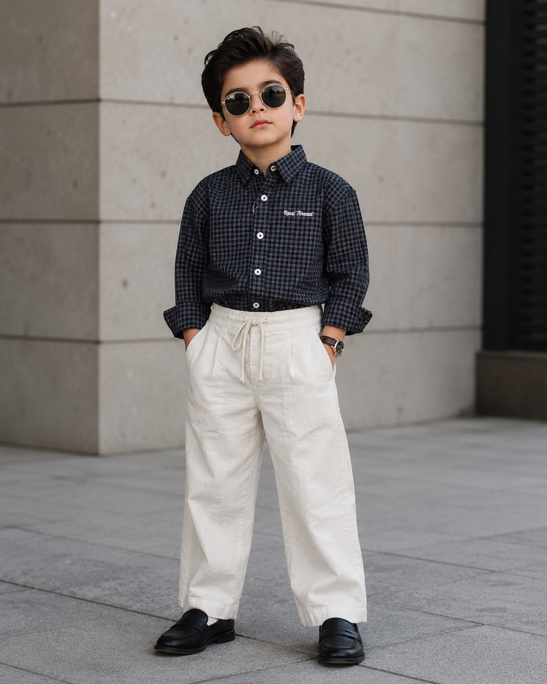 SHFB04 Boy's Full Sleeve Oversized Shirt