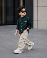 SHGMI01-03 Boys Full Sleeve Oversized Check Shirt