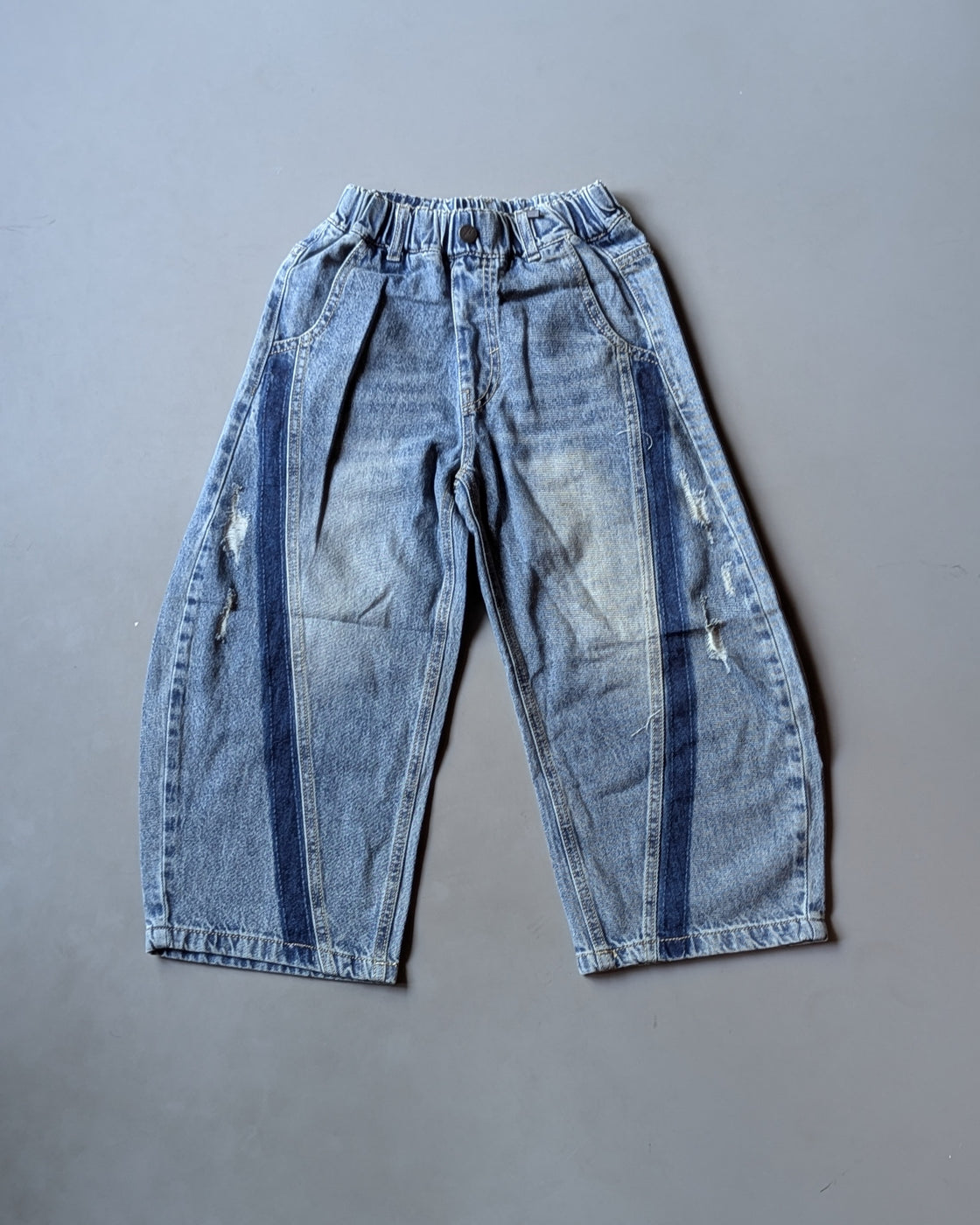 JN1001 Unisex Barrel Fit Baggy Jeans