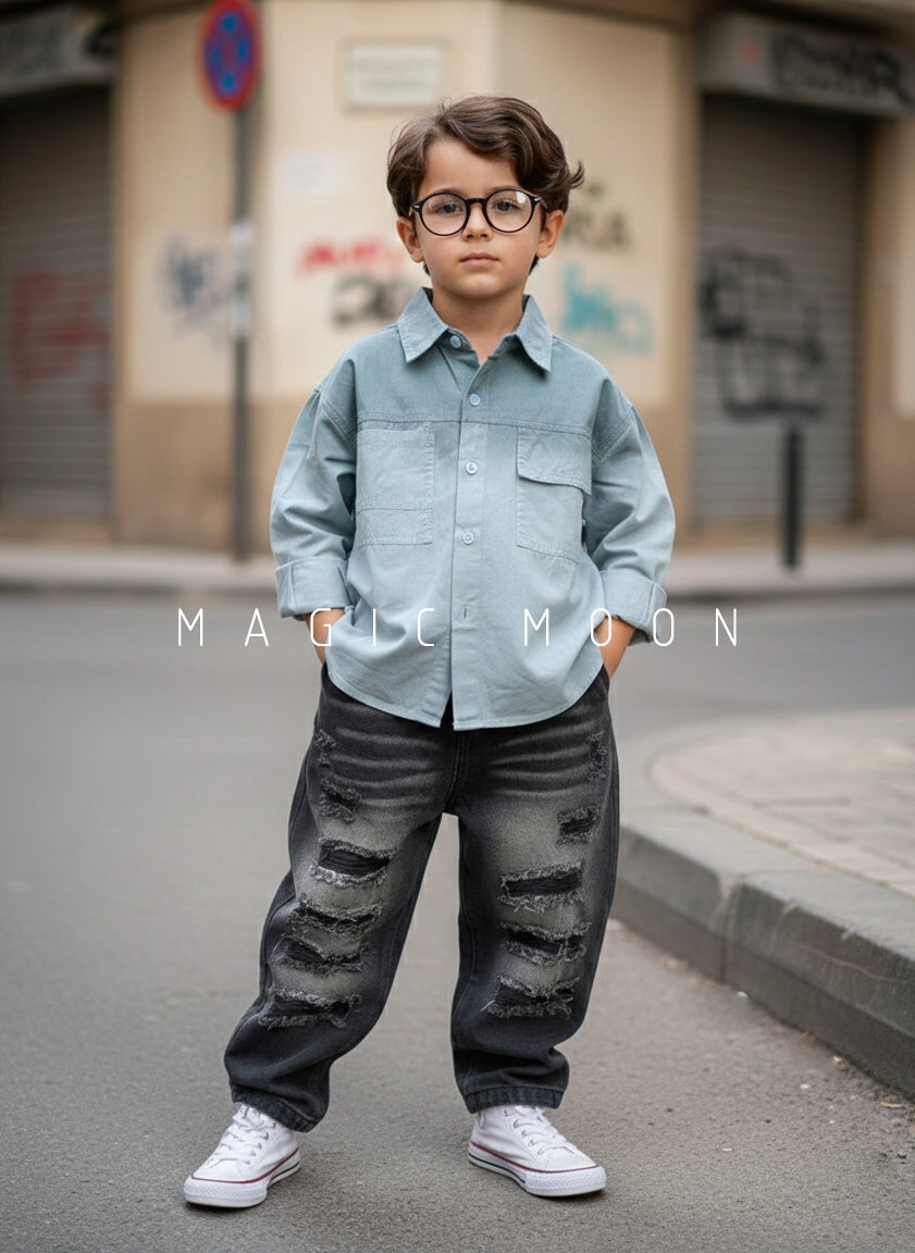 Unisex Full Sleeve Oversized Shirt