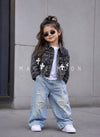 JKT02 Unisex Full Sleeve Oversized Denim Jacket