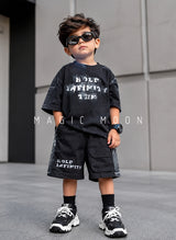 ST105 Unisex Half Sleeve Oversized T Shirt and Shorts Set
