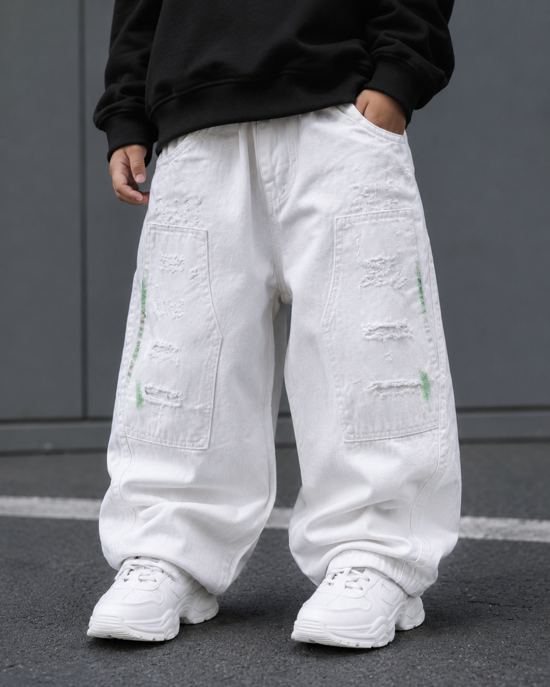 JN1005 Unisex Baggy Jeans