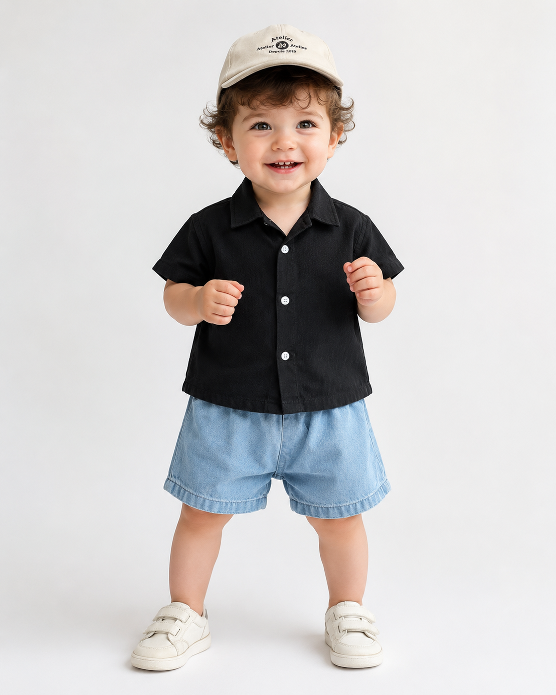 NB02 Boys Half Sleeve Shirt with Shorts Set