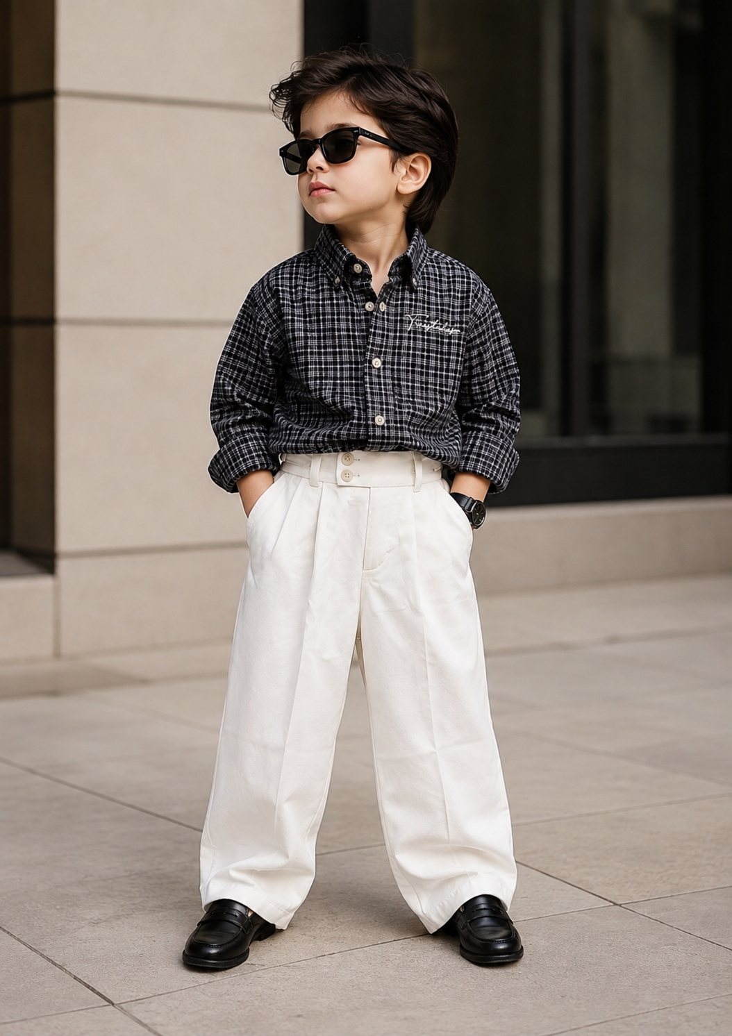 SHTCW06 Boys Full Sleeve Oversized Shirt