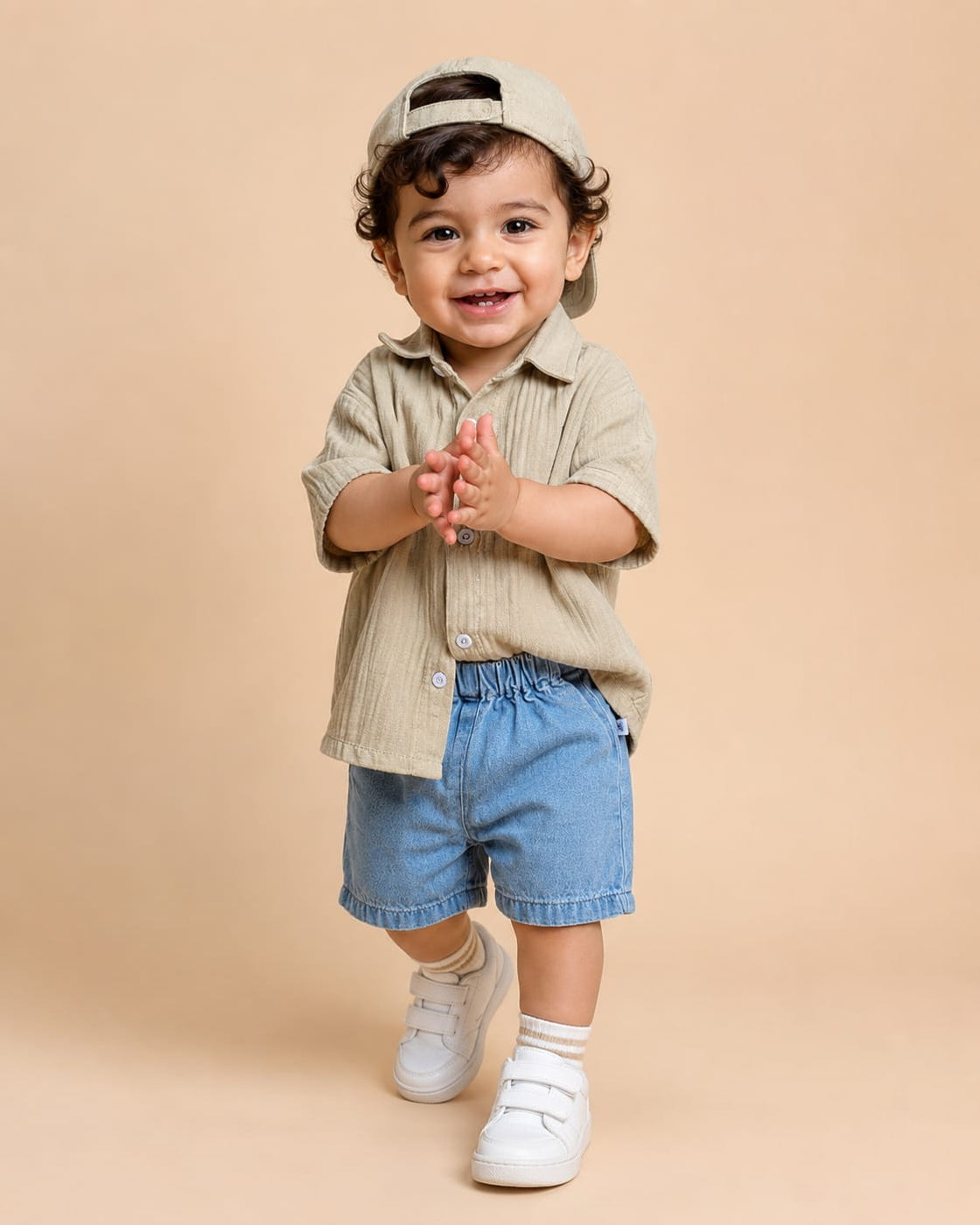 NB02 Boys Half Sleeve Shirt with Shorts Set