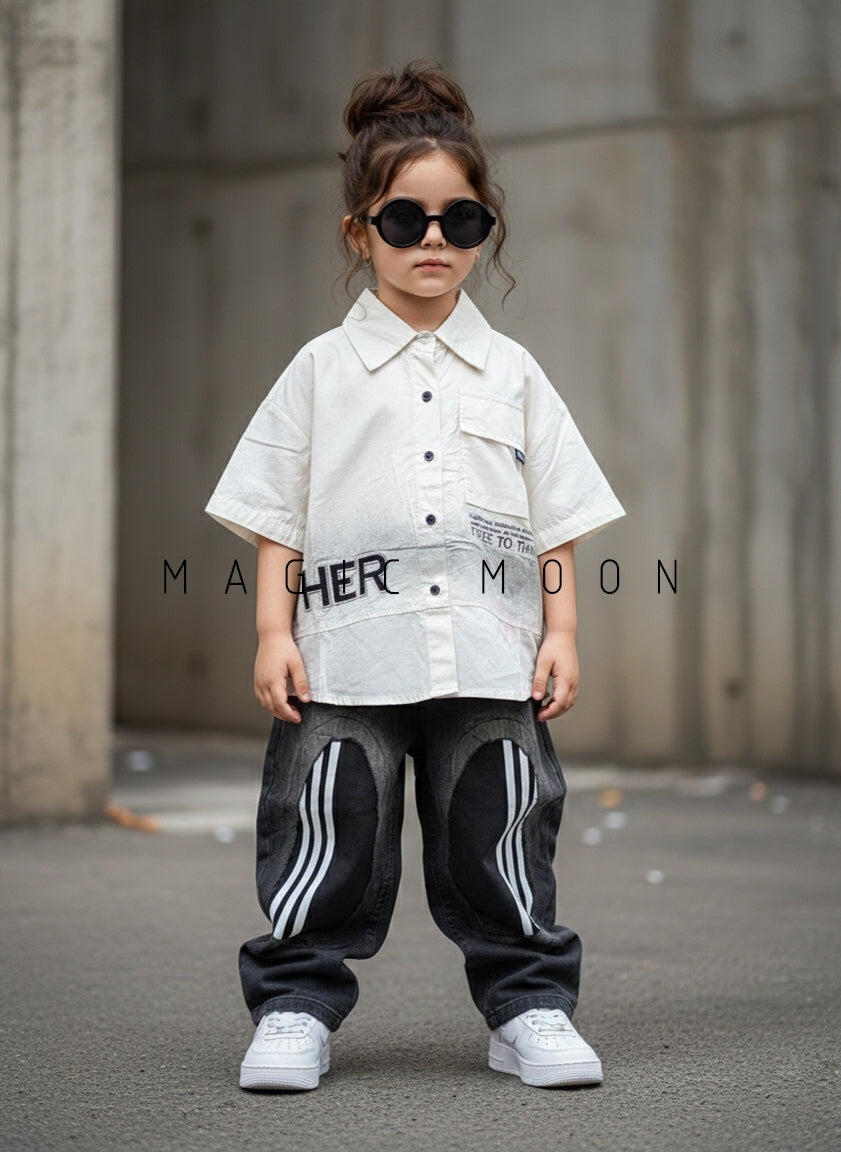 Unisex Half Sleeve Oversized Shirt