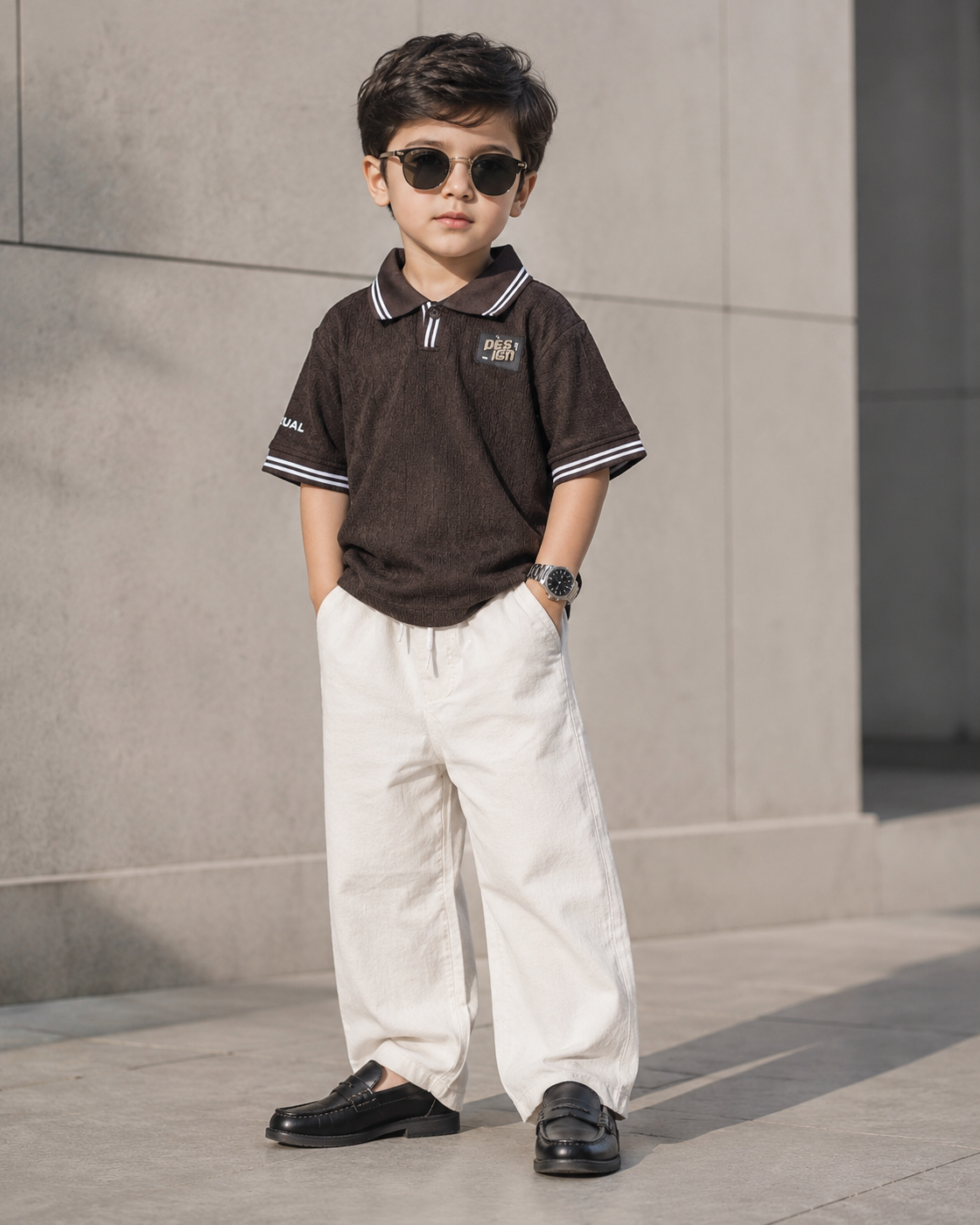 TSPL05 Unisex Half Sleeve Oversized Polo T Shirt