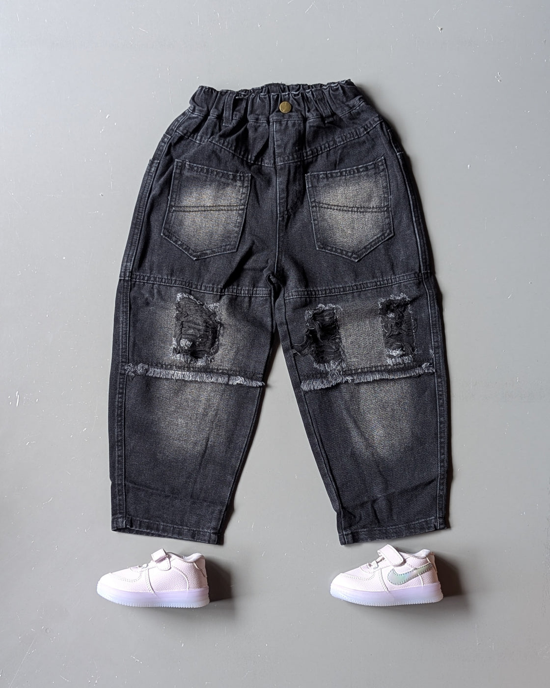 Unisex Distressed Baggy Jeans