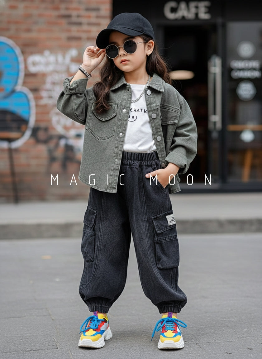 Unisex Full Sleeve Jacket, Inner T Shirt and Pant Set