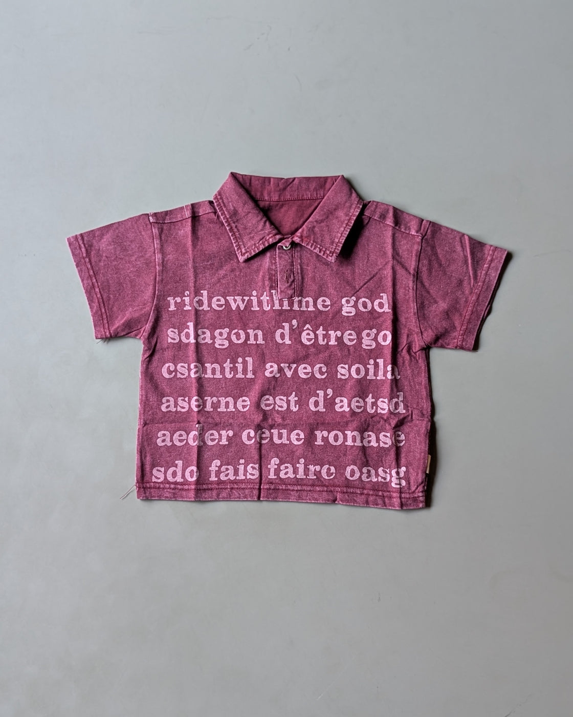 HSP01 Unisex Half Sleeve Oversized Polo T Shirt