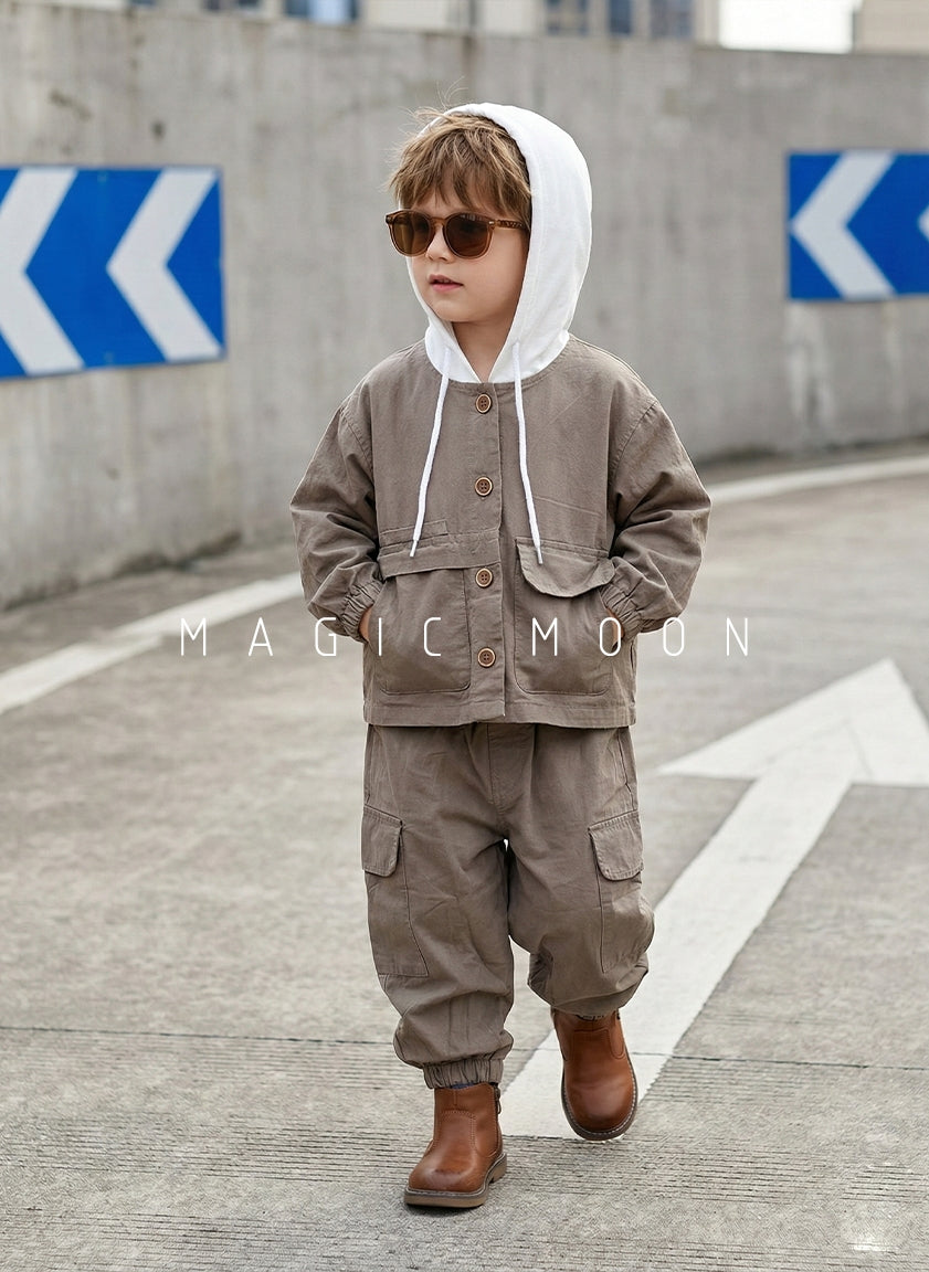 Unisex Oversized Hooded Jacket and Pant Set