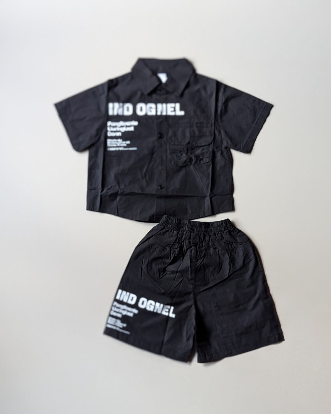 ST105 Unisex Half Sleeve Oversized Shirt and Shorts Set