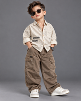 STIM162 Boys Full Sleeve Oversized Shirt with Cotton Super Baggy