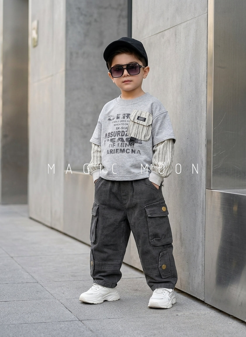 TSS02 Unisex Full Sleeve Oversized T Shirt