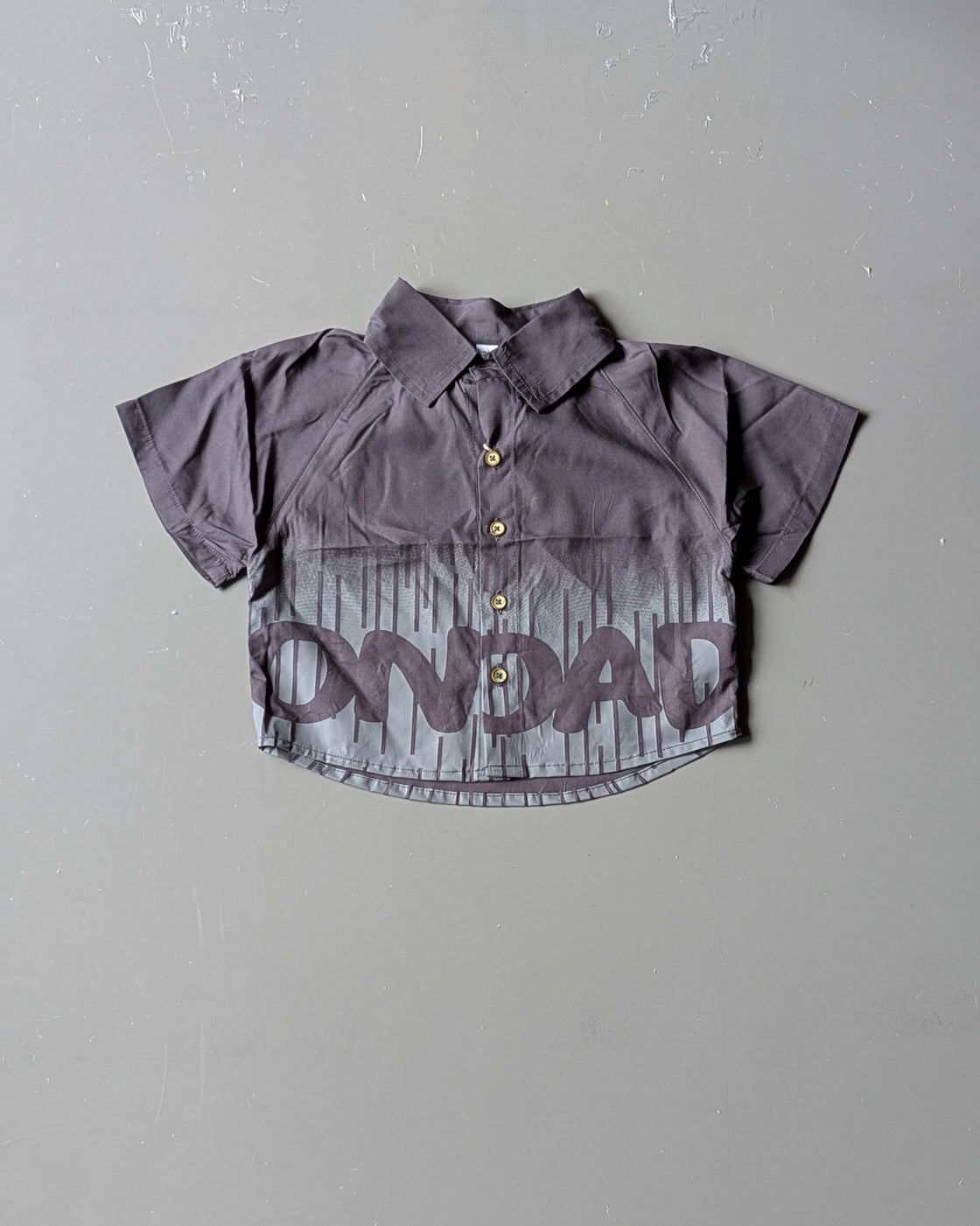 Half Sleeve Hem Printed Shirt