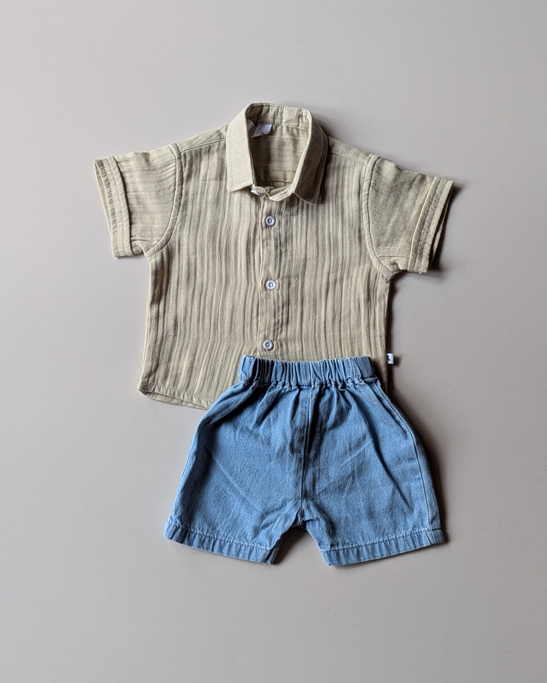 NB02 Boys Half Sleeve Shirt with Shorts Set