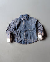 Boys Full Sleeve Oversized Denim Shirt