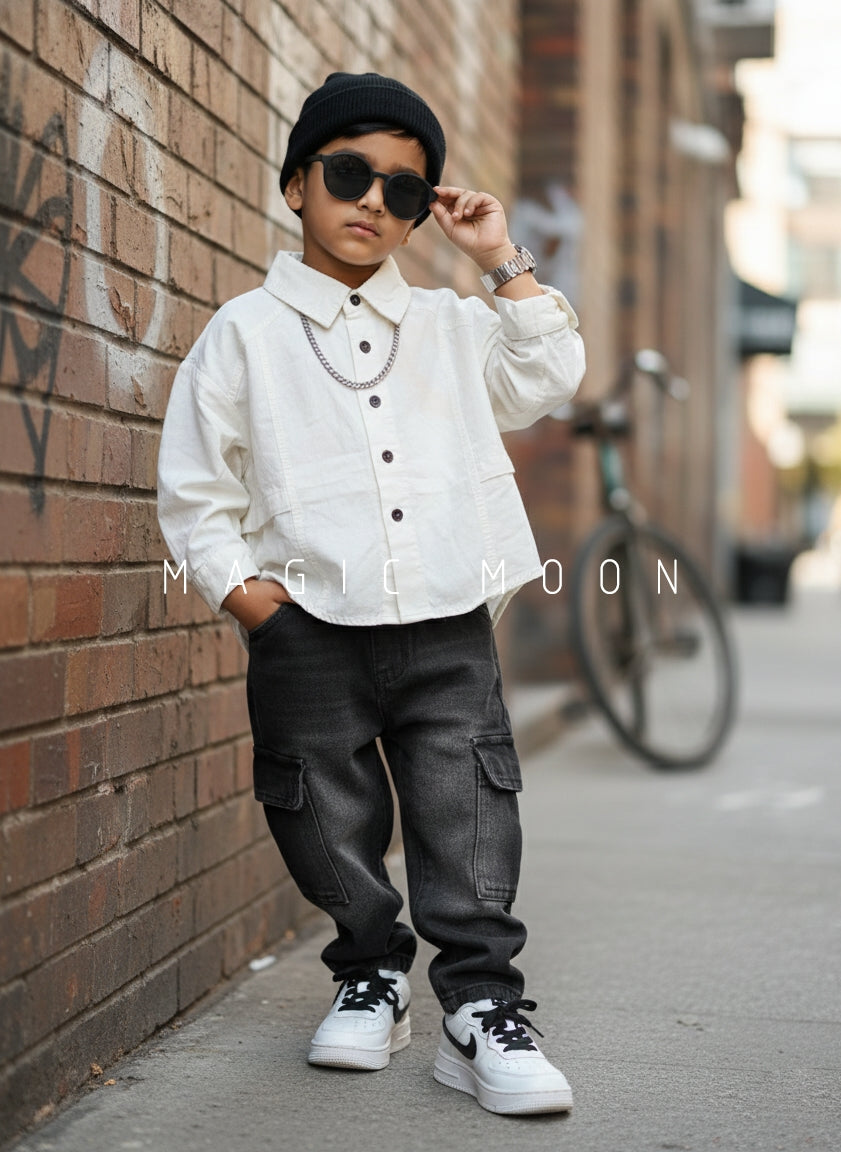 Unisex Full Sleeve Oversized Shirt