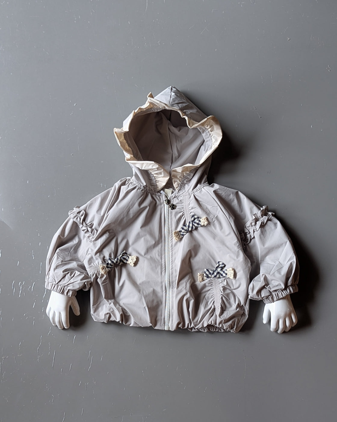 Girl's Full Sleeve Oversized Hooded Jacket