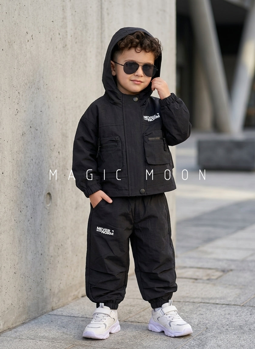 ST100 Unisex Full Sleeve Oversized Hooded Jacket and Pant Set