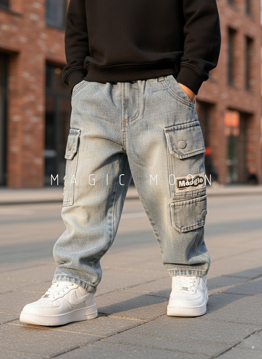 Unisex Cargo Baggy Jeans