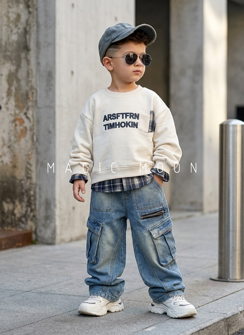 TSS01 Unisex Full Sleeve Oversized T Shirt