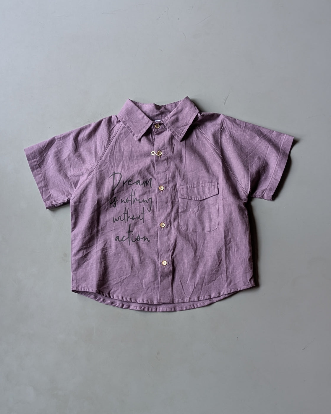 SHHS02 Boy's Half Sleeve Oversized Shirt