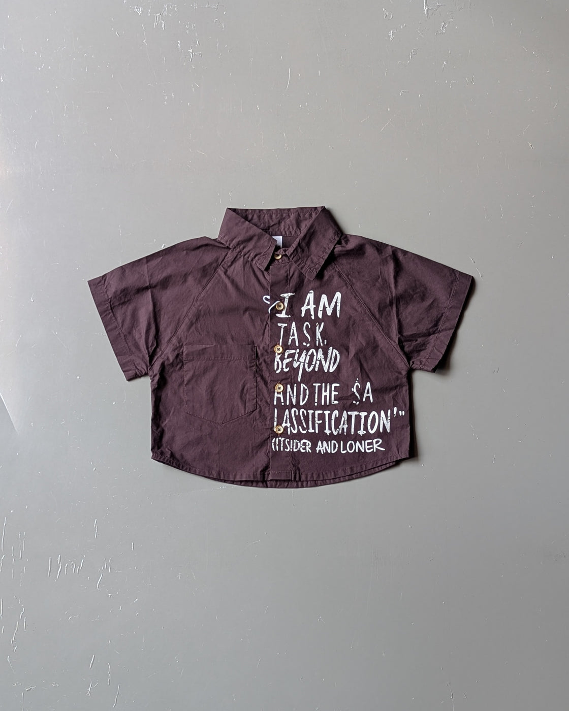 Boy's Half Sleeve Oversized Shirt