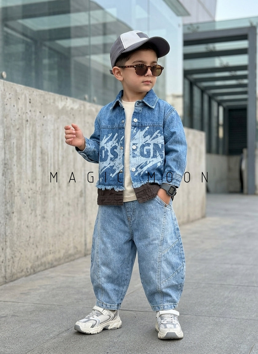 SHFS18 Boys Full Sleeve Oversized Denim Shirt