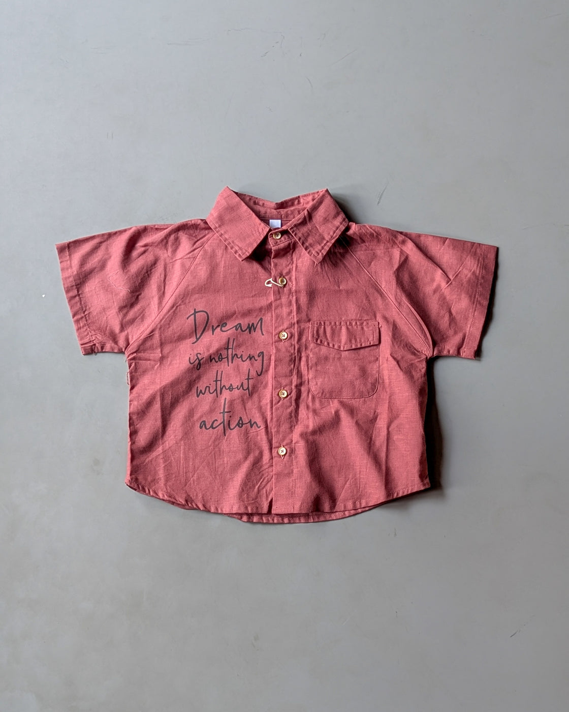 Boys Half Sleeve Oversized Shirt