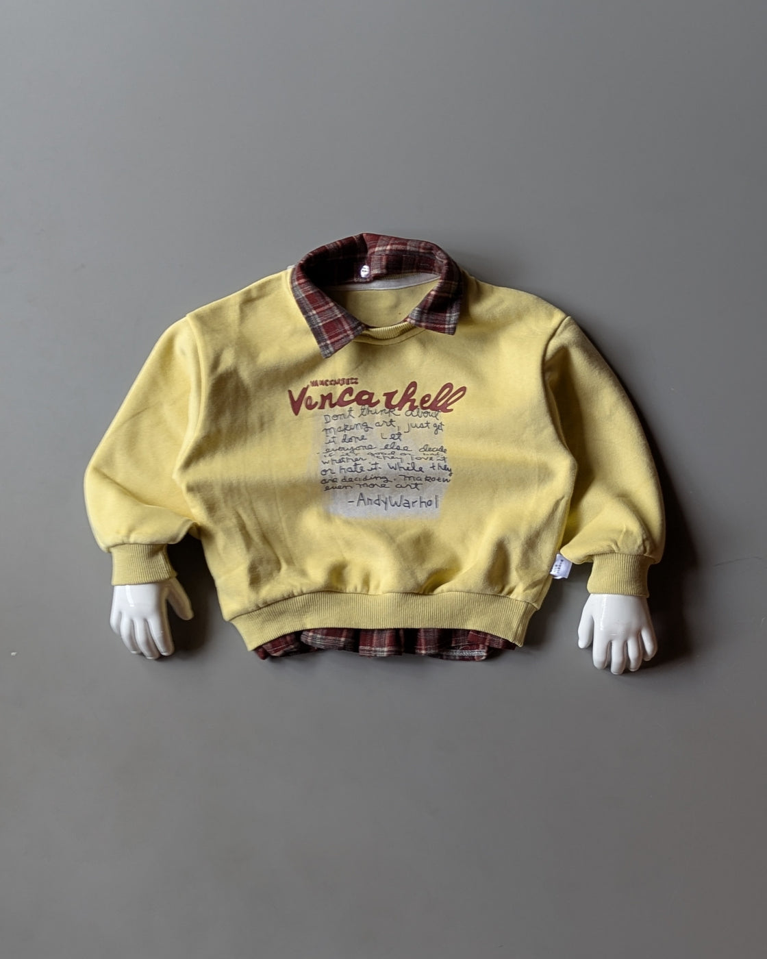 Unisex Full Sleeve Oversized Layered Look Polo T Shirt