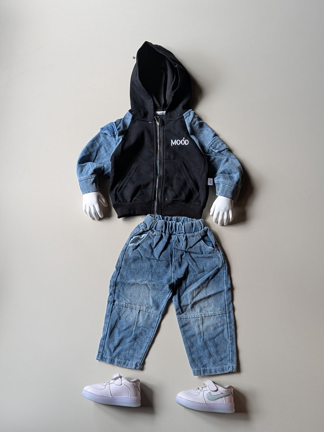 ST106 Unisex Full Sleeve Oversized Hooded T Shirt and Pant Set