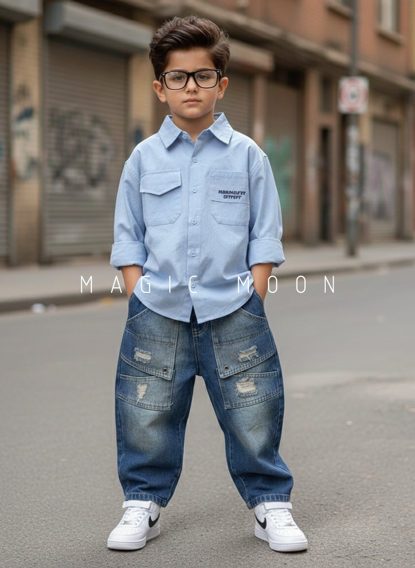 Unisex Full Sleeve Oversized Shirt