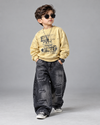 TSHCMB07 Unisex Full Sleeve Oversized T Shirt with Super Baggy Jeans