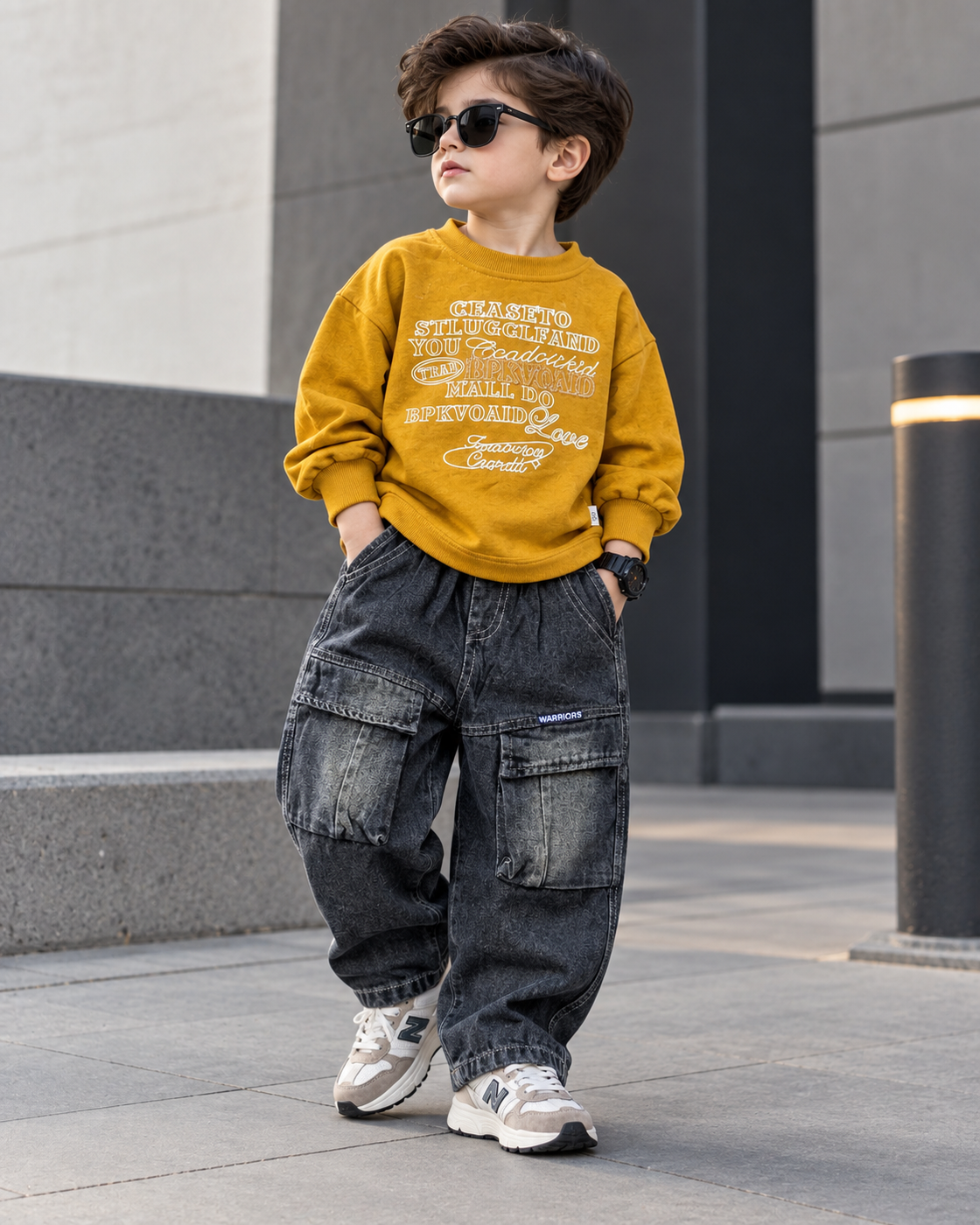 STIM116-02 Unisex Full Sleeve Oversized T Shirt and Pant Set