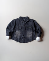 SHIMT11 Unisex Full Sleeve Oversized Denim Shirt