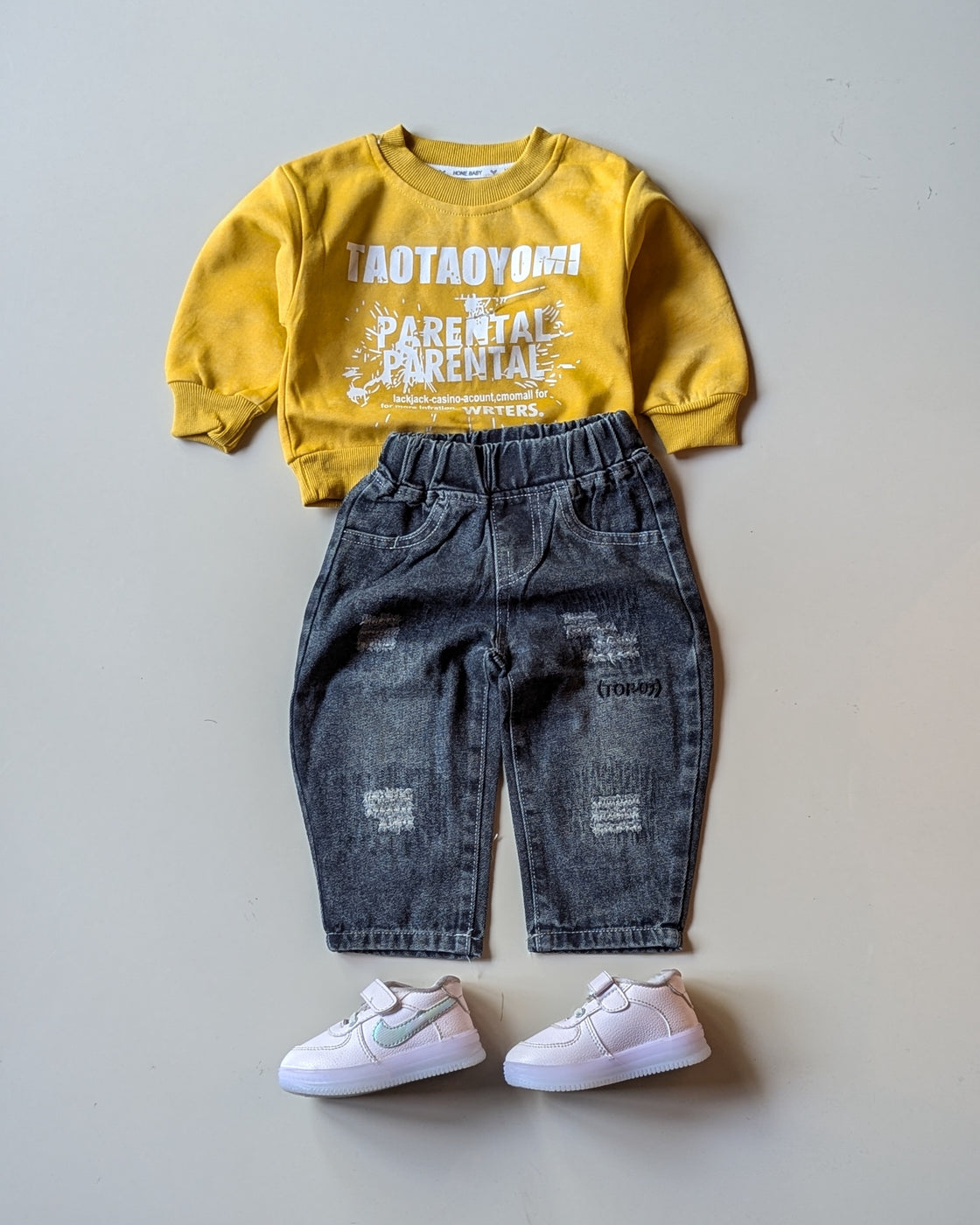 STIM113-02 Unisex Full Sleeve Oversized T Shirt and Pant Set