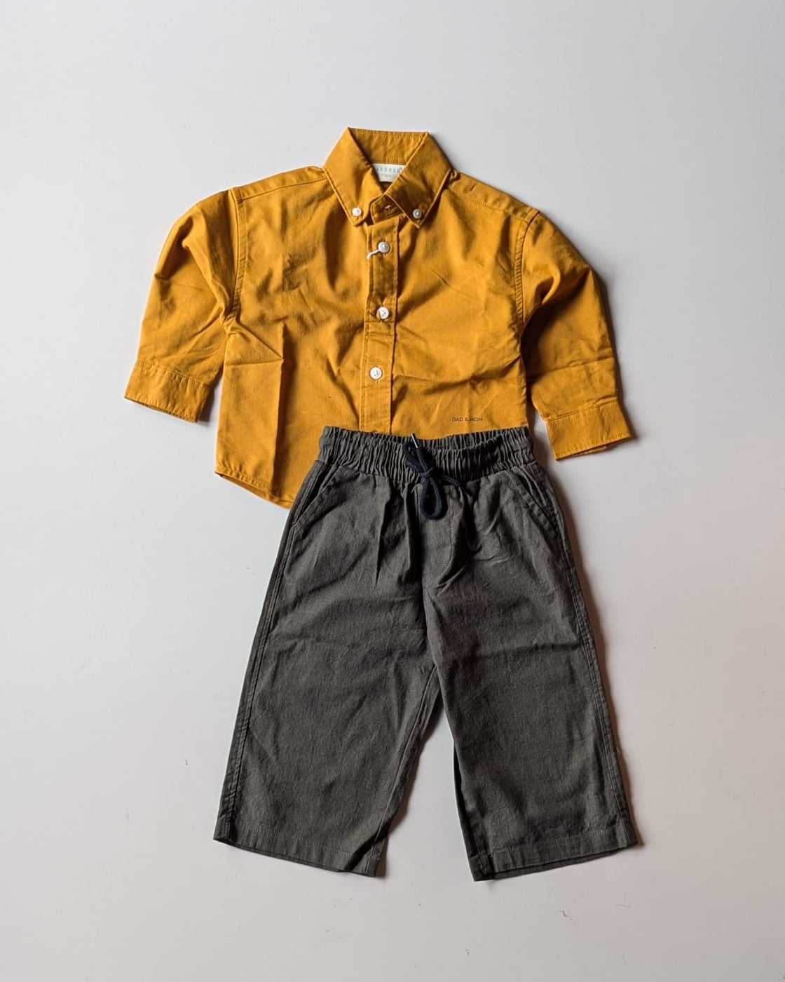 SHDMW01-01 Boys Full Sleeve Oversized Solid Colour Shirt
