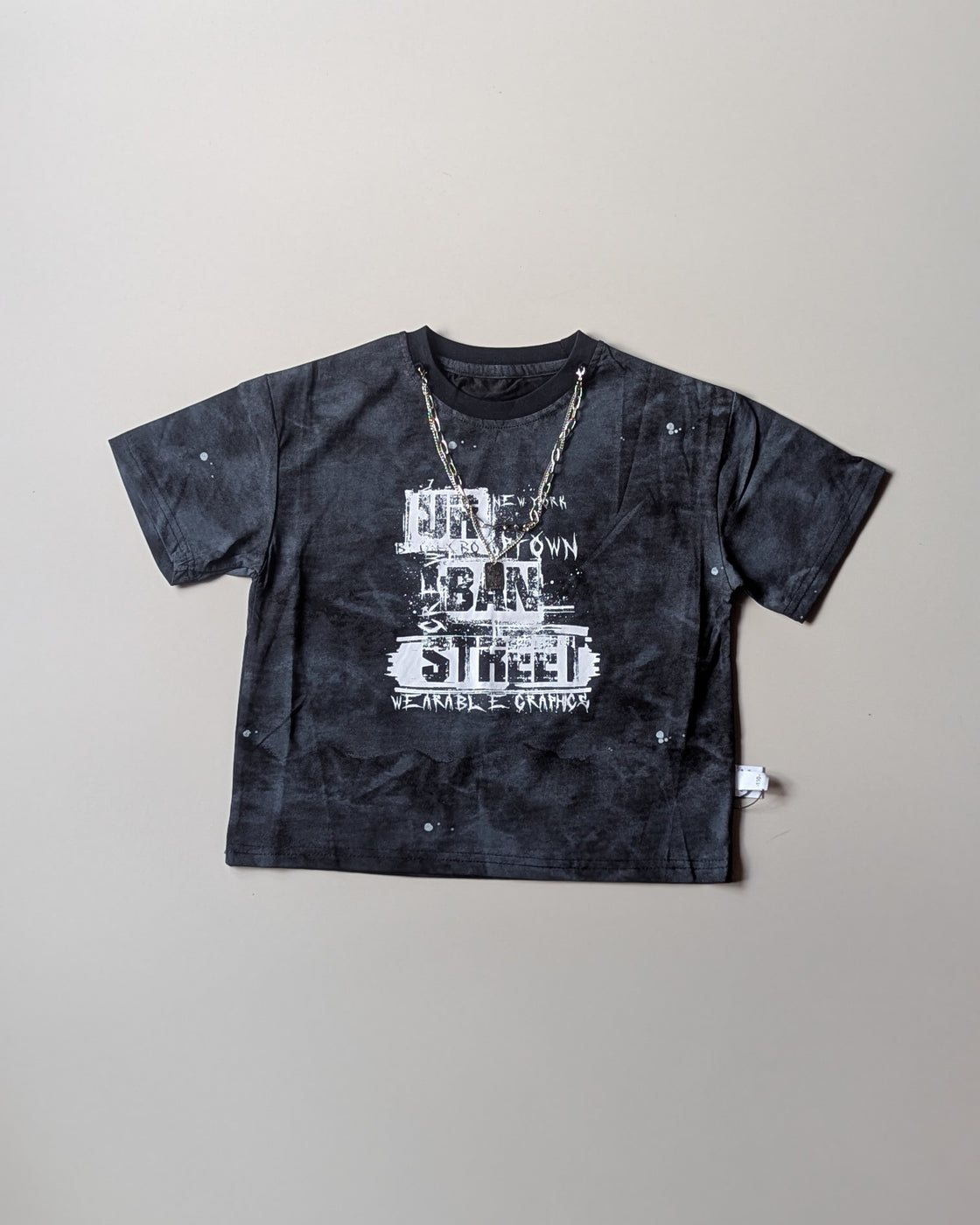 TSHS01 Unisex Half Sleeve Oversized T Shirt with Chain